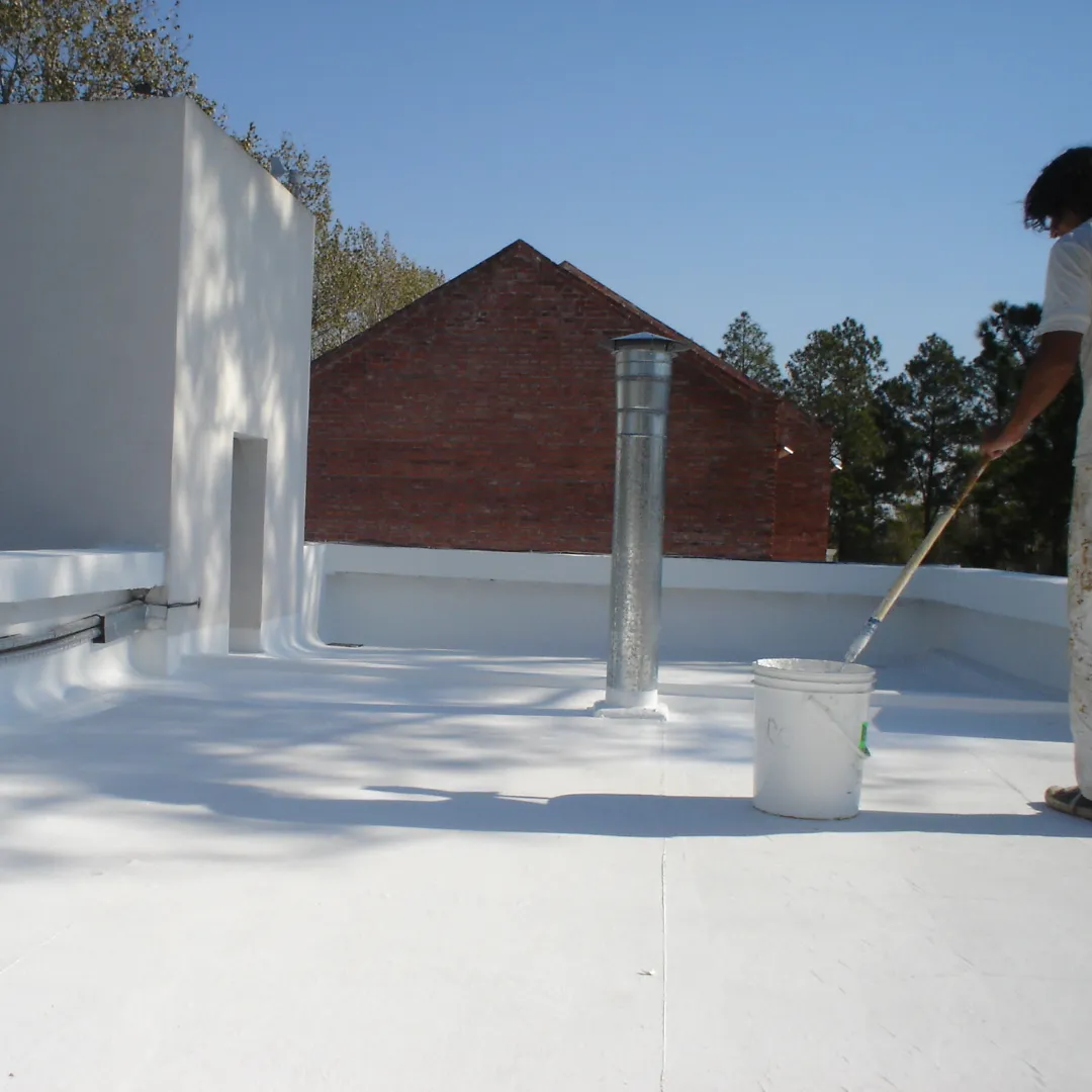 IMPERMEABILIZACION DE TECHOS CON MEMBRANA ACRILICA Y FIBRA DE VIDRIO