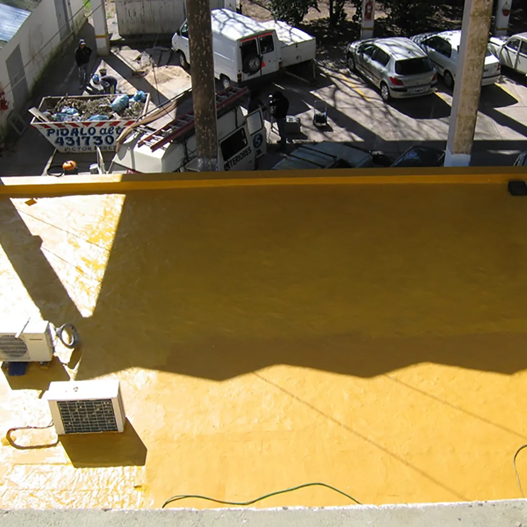 IMPERMEABILIZACION ACRILICA POLIURETANICA CON MALLA DE VIDRIO