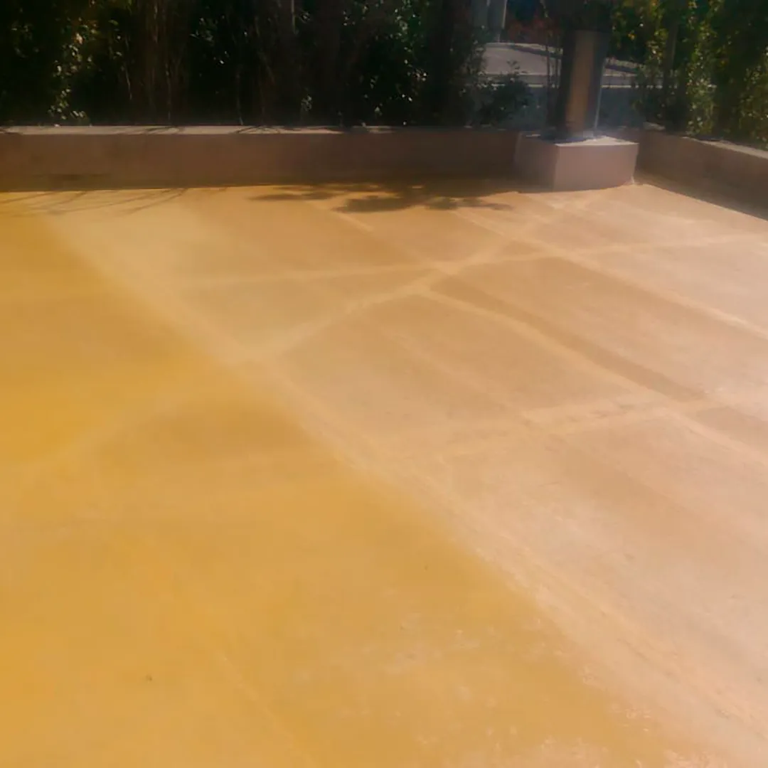 AZOTEA IMPERMEABILIZADA CON ASFALTO Y MEMBRANA TRANSITABLE